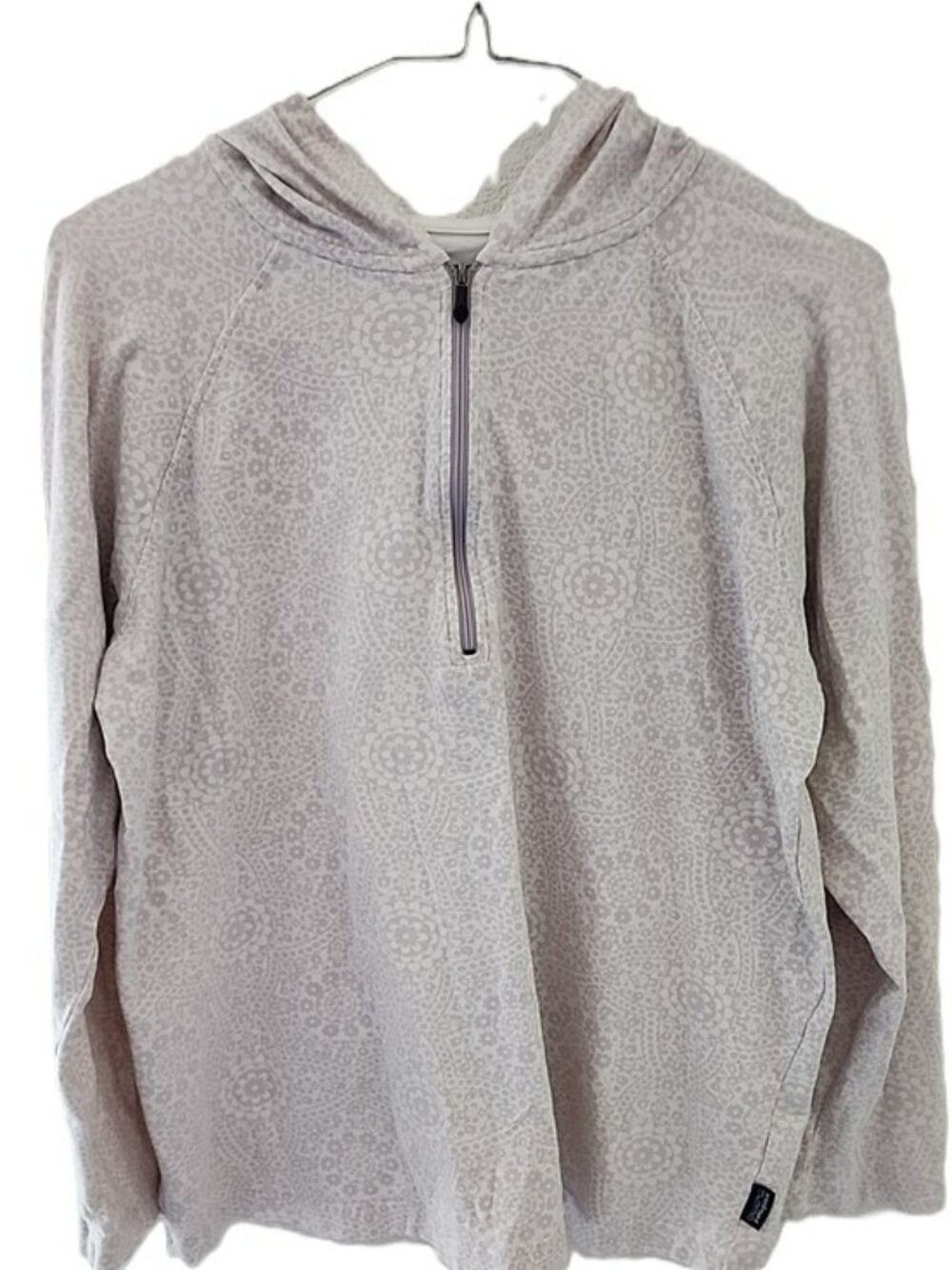 Patagonia Women's Rhythm Hoody Floral Organic Cotton Outdoor Long Sleeve Sz Med
